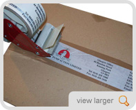 Printed packing tape